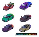 Autíčko s efektom zmeny farby Color Changers Majorette kovové 6 rôznych druhov dĺžka 7,5 cm
