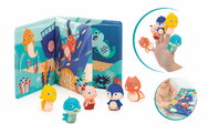 Knižka do vane s maňuškami na prsty Book & Puppets Ludi 5 maňušiek od 10 mes LU40018