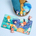 Knižka do vane s maňuškami na prsty Book & Puppets Ludi 5 maňušiek od 10 mes LU40018