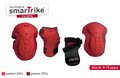 Védőfelszerelés Safety Gear set M smarTrike térdre és csuklóra ergonomikus műanyagból piros 9 évtől