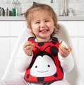 Podbradník pre deti a držiak na fľašku Lienka Baby Bib & Bottle Holder toTs-smarTrike červený od 0 mes