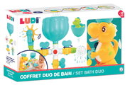 Vodný mlynček do vane Dinosaurus Set Bath Duo Ludi s potrubím od 10 mes LU40071