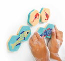 Penové pexeso do vane Bath Memory Ludi v dóze 24 dielov od 18 mes LU40081