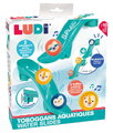 Hračka do vane Tobogán Water Slides Ludi modulárna 2 šmykľavky a 4 loptičky od 10 mes LU40093