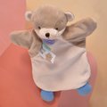 Plyšová vydra na bábkové divadlo Otter Hand Puppet Doudou et Compagnie hnedá 25 cm od 0 mes