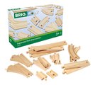 Náhradné diely pre vláčikodráhu Pokročilá sada Intermediate Expansion Pack BRIO 16 dielov koľajníc od 3 rokov BRIO4029