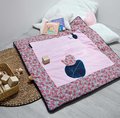 Textilná podložka na hranie Park Mat Deer Boh'aime Doudou et Compagnie ružová 100*100 cm od 0 mes