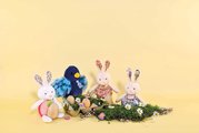 Plyšový zajačik Lapin Pop-up Doudou et Compagnie rôzne farby 20 cm od 0 mes