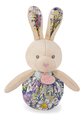 Plyšový zajačik Lapin Pop-up Doudou et Compagnie rôzne farby 20 cm od 0 mes