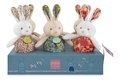 Plyšový zajačik Lapin Pop-up Doudou et Compagnie rôzne farby 20 cm od 0 mes