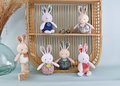 Plyšový zajačik Lapin Pop-up Doudou et Compagnie rôzne farby 20 cm od 0 mes