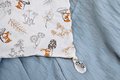Plyšový medvedík na maznanie Bear Taupe Flat Comforter Doudou et Compagnie s QR kódom na rozprávky hnedý 25 cm od 0 mes