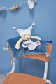 Plyšový medvedík s handričkou Plush Bear Blue Doudou et Compagnie s QR kódom na rozprávky modrý 35 cm od 0 mes