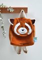 Plyšový batoh Red Panda Backpack Unicef Collection Doudou et Compagnie hnedý od 18 mes