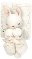 Bábiky pletené zajačiky Baby Threads Cream Bunny Gift Set ThreadBear krémové z jemnej mäkkej bavlny v darčekovom balení od 0 mes