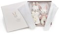 Bábiky pletené zajačiky Baby Threads Cream Bunny Gift Set ThreadBear krémové z jemnej mäkkej bavlny v darčekovom balení od 0 mes