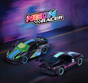 Autíčko Neon Racer Premium Majorette din metal, 6 tipuri diferite, cu piese care se deschid; lungime 7,5 cm; 1:64