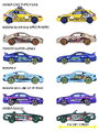 Mașinuță JDM Legends Deluxe Majorette metalice, 6 tipuri diferite, cu cutie de colecție; lungime 7,5 cm; 1:64