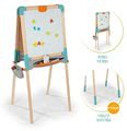 Drevená tabuľa obojstranná Wooden Easel Smoby magnetická/na kriedu skladacia s 80 doplnkami