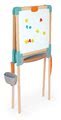 Drevená tabuľa obojstranná Wooden Easel Smoby magnetická/na kriedu skladacia s 80 doplnkami