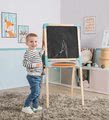 Drevená tabuľa obojstranná Wooden Easel Smoby magnetická/na kriedu skladacia s 80 doplnkami