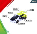 Autíčka Neon Racer 5 Giftpack Majorette set metalic de 5 tipuri, în ambalaj cadou, lungime 7,5 cm
