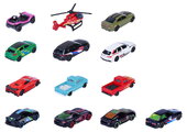 Autíčka Neon Racer Giftpack Majorette set metalic de 14 tipuri, în ambalaj cadou, lungime 7,5 cm, 1:64