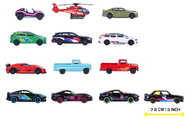 Autíčka Neon Racer Giftpack Majorette set metalic de 14 tipuri, în ambalaj cadou, lungime 7,5 cm, 1:64