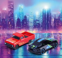 Autíčka Neon Racer Giftpack Majorette set metalic de 14 tipuri, în ambalaj cadou, lungime 7,5 cm, 1:64