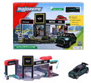 Garaj cu platformă de prezentare Mini Showroom Majorette cu model metalic de mașinuță Mini 1:64, de la 5 ani