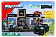 Garaj cu platformă de prezentare Mini Showroom Majorette cu model metalic de mașinuță Mini 1:64, de la 5 ani