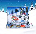 Adventný kalendár s autíčkami Advent Calendar Majorette 24 prekvapení so 16 doplnkami od 5 rokov