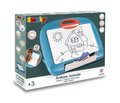 Cestovný tablet na kreslenie Travel Slate Smoby skladací ľahko prenosný so zmazateľnou fixkou handričkou a 4 papiermi