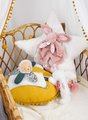 Plyšový zajačik na maznanie Bunny Comforter Pink Doudou et Compagnie v darčekovom balení ružový 29 cm od 0 mes