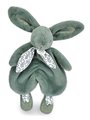 Plyšový zajačik na maznanie Bunny Comforter Sage Green Doudou et Compagnie v darčekovom balení zelený 29 cm od 0 mes