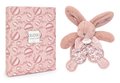 Plyšový zajačik na maznanie Bunny Comforter Pink Doudou et Compagnie v darčekovom balení ružový 18 cm od 0 mes