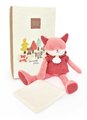 Plyšová líška Fox Sweety Doudou et Compagnie v darčekovom balení ružová 25 cm od 0 mes