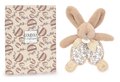 Plyšový zajačik na maznanie Bunny Comforter Sand Beige Doudou et Compagnie v darčekovom balení béžový 18 cm od 0 mes