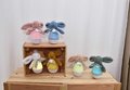Plyšový zajačik Musical Night Light Pink Doudou et Compagnie s hudbou bielym šumom a svetlom ružový 16 cm od 0 mes