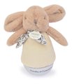 Plyšový zajačik Musical Night Light Sand Beige Doudou et Compagnie s hudbou bielym šumom a svetlom béžový 16 cm od 0 mes