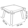 Kreatívny stôl pre deti na kreslenie Kid Creative Table Smoby s 3 odkladacími priestormi 11 doplnkov s fixkami a obrázkami 70*70*47 cm od 24 mes