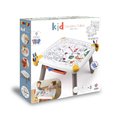 Kreatívny stôl pre deti na kreslenie Kid Creative Table Smoby s 3 odkladacími priestormi 11 doplnkov s fixkami a obrázkami 70*70*47 cm od 24 mes