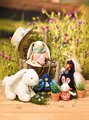 Plyšový zajačik Lapin Pop-up Doudou et Compagnie rôzne farby 20 cm od 0 mes