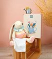 Plyšový zajačik s handričkou na maznanie Lapin Ciboulette Doudou et Compagnie v darčekovom balení 28 cm od 0 mes
