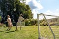 Futbalová bránka Scala aluminium football goal White Exit Toys hliníkový rám 120*80 cm biela