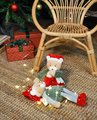 Plyšový elf medvedík Prankster Elf Party Favor Doudou et Compagnie s domčekom 27 cm od 0 mes