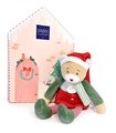 Plyšový elf medvedík Prankster Elf Cinnamon Doudou et Compagnie s domčekom 27 cm od 0 mes