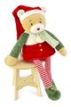 Plyšový elf medvedík Prankster Elf Cinnamon Doudou et Compagnie s vianočným motívom 40 cm od 0 mes