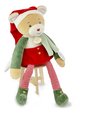 Plyšový elf medvedík Prankster Elf Cinnamon Doudou et Compagnie s vianočným motívom 40 cm od 0 mes