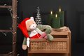 Plyšový elf medvedík Prankster Elf Cinnamon Doudou et Compagnie s vianočným motívom 40 cm od 0 mes
